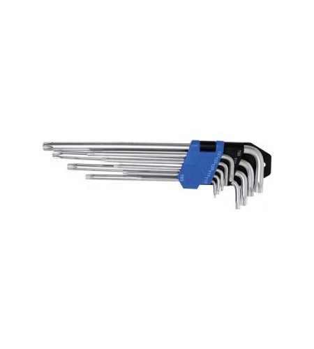 Winkelschlüssel-Satz | extra lang | T-Profil (für Torx) T10 - T50 | 9-tlg.