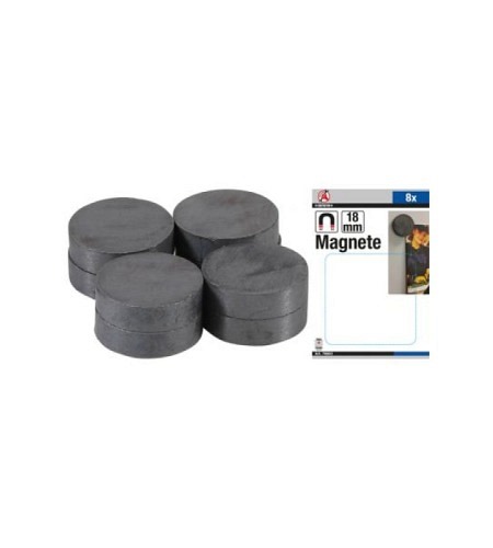 Magnet-Satz | Keramik | Ø 18 mm | 8-tlg.
