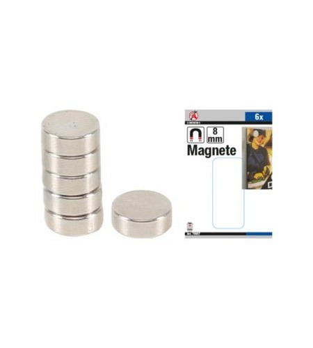 Magnet-Satz | extra stark | Ø 8 mm | 6-tlg.