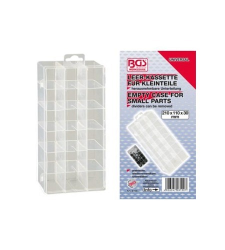 Leerkassette für Kleinteile