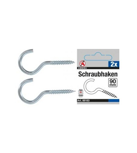 Schraubhaken | 90 mm | 2-tlg.
