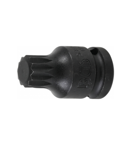 Kraft-Bit-Einsatz | Antrieb Innenvierkant 12,5 mm (1/2") | Innenvielzahn (für XZN) M16